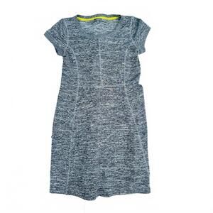 TALBOTS Heathered Gray Short Sleeve Jersey T-Shirt Dress SIZE M CASUAL SPORTY